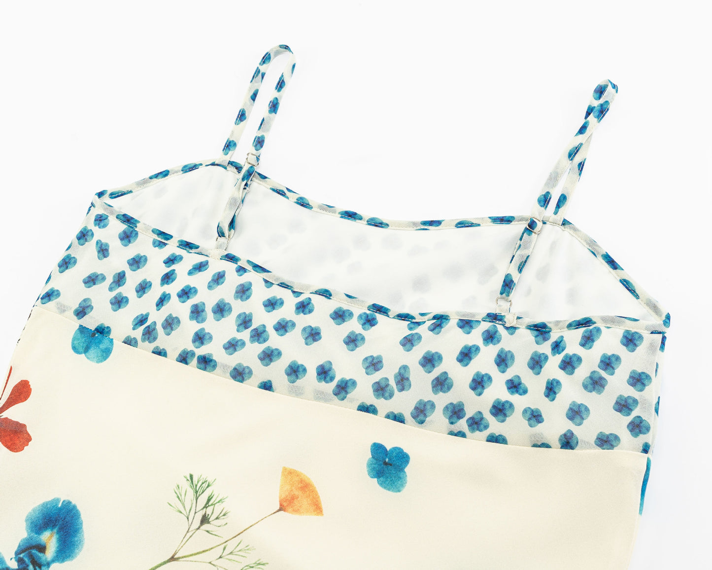 Beige One Shoulder Floral Suspender Dress | Tajstylo