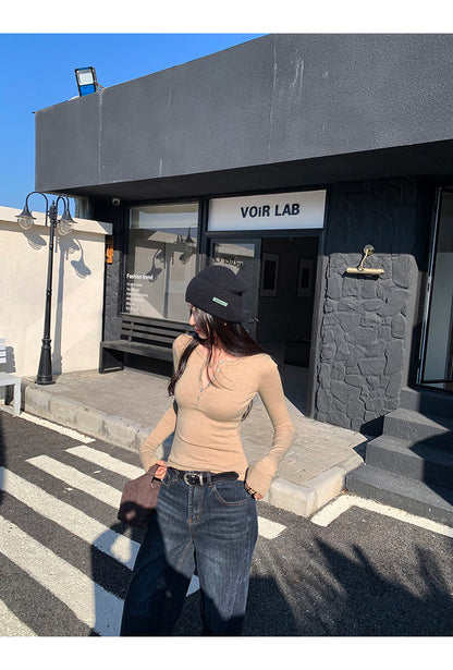 Long Sleeve Knit Top for Women | Tajstylo