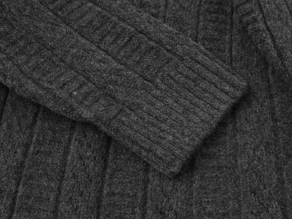 Hooded Diagonal Cardigan Sweater | Tajstylo