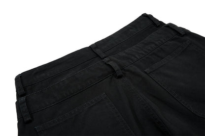 Fake Two Piece Spliced Denim Wide Leg Pants | Tajstylo