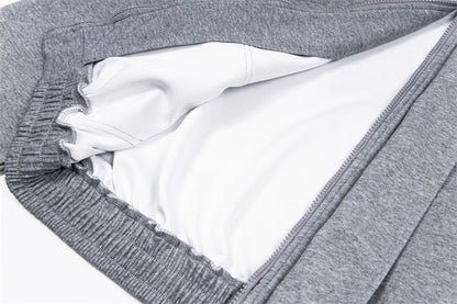 Solid Color Sports Leisure Jacket and Pants Set | Tajstylo