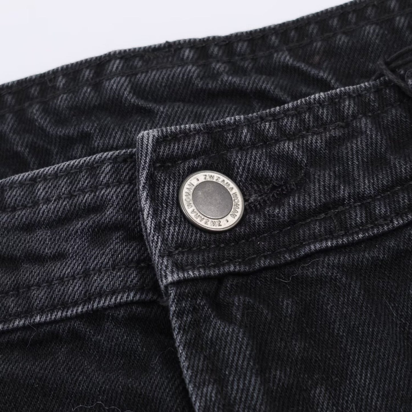Mid Waist Wide Leg Zipper Jeans | Tajstylo