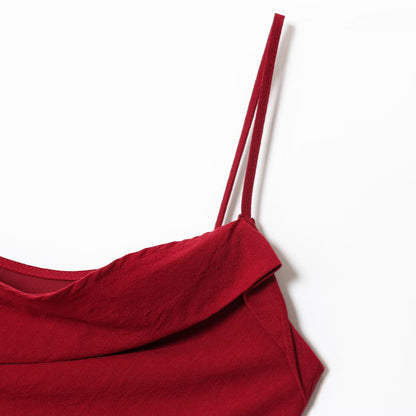 One Shoulder Sleeveless Midi Dress | Tajstylo