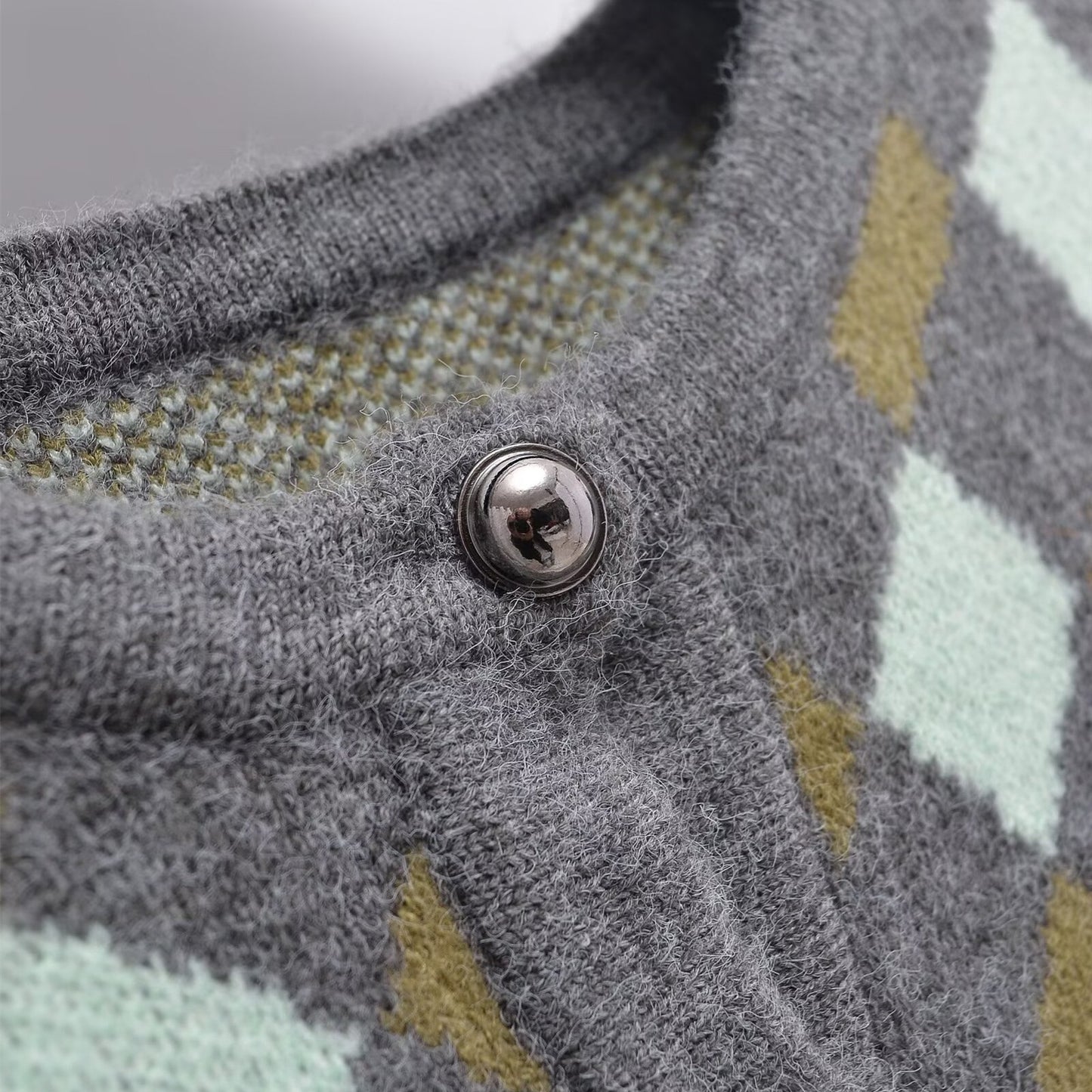 Diamond Jacquard Sweater | Tajstylo
