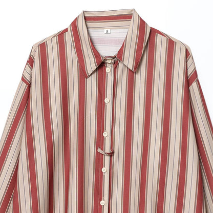 Back Strap Striped Shirt | Tajstylo