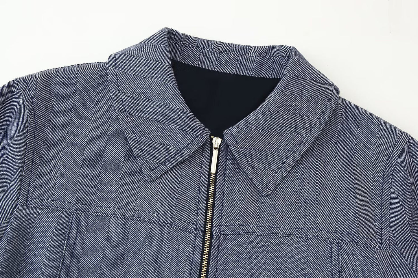 Women's Zipper Blazer Jacket Set | Tajstylo