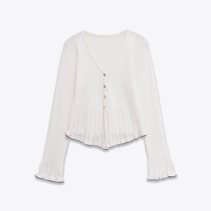Slim Fit V-Neck Layered Top for Women | Tajstylo