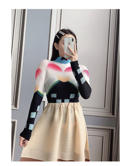 Miyake Pleated Corset Top | Tajstylo