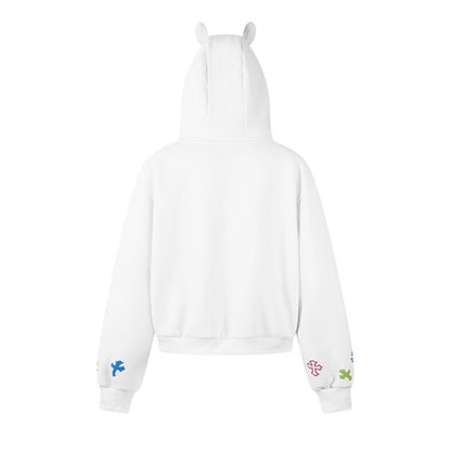 Woman wearing Loose Fit Hoodie for Women in a casual setting