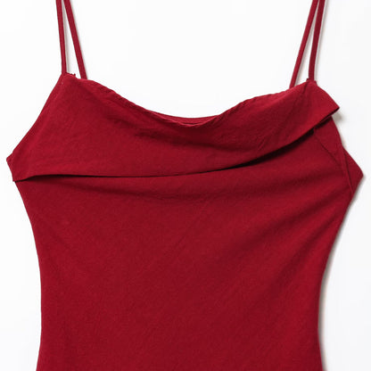 One Shoulder Sleeveless Midi Dress | Tajstylo