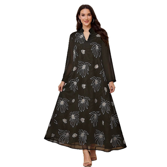 Mesh Long Sleeved Dress | Tajstylo
