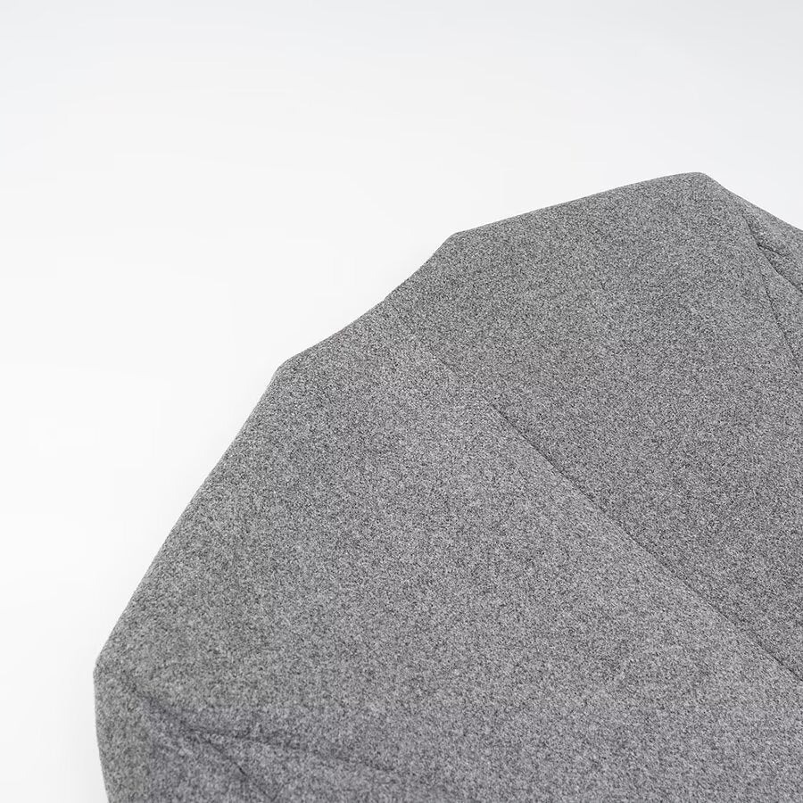 Elegant Long Grey Coat with Multi Button Closure | Tajstylo