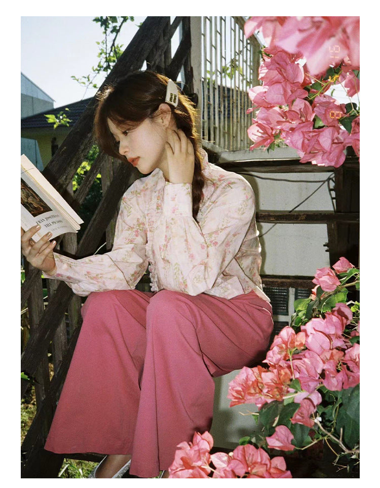 Floral Long Sleeve Shirt | Tajstylo