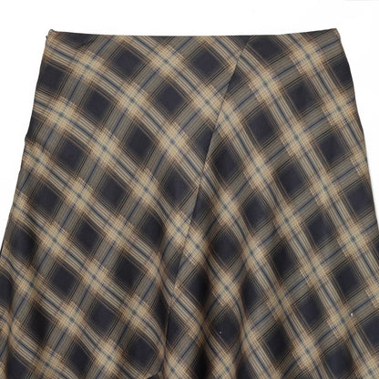 Commuter Plaid Lace Skirt | Tajstylo
