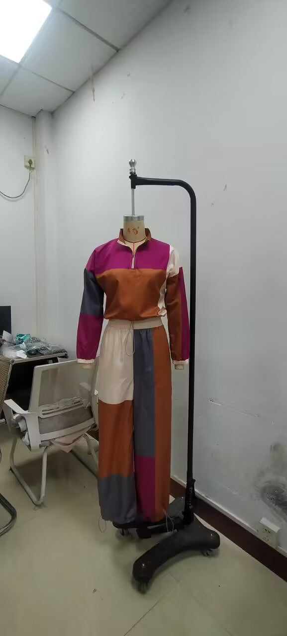 Sporty Woven Two-Piece Set | Tajstylo