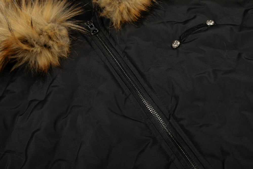 Letter Print Down Puffer Jacket | Tajstylo
