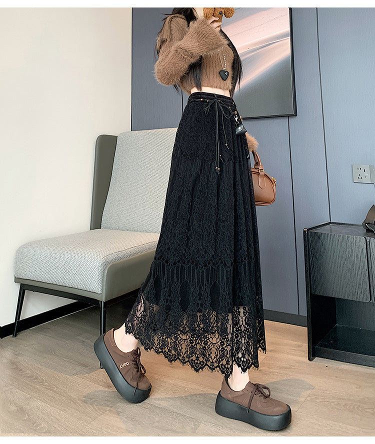 Lace Midi Skirt | Tajstylo