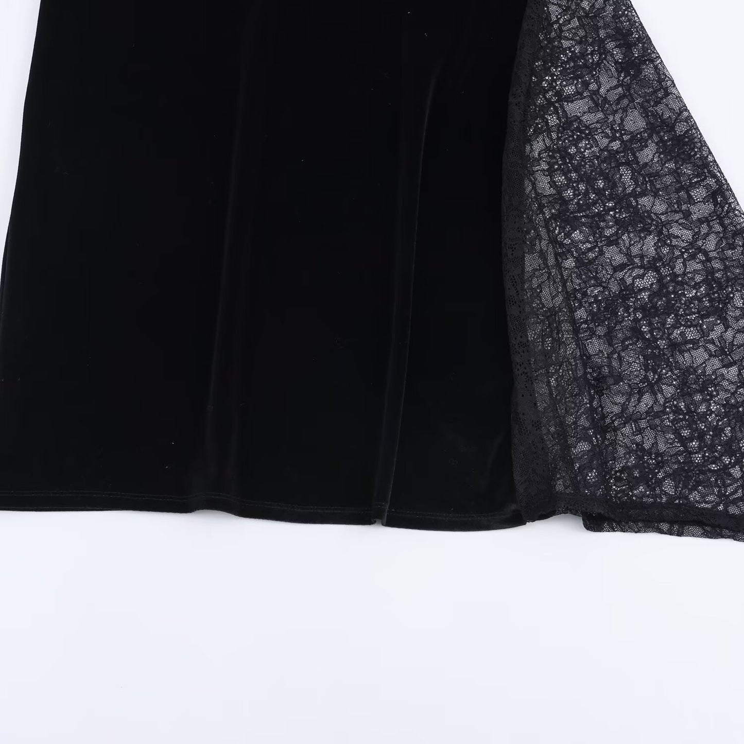 Lace Velvet Midi Dress | Tajstylo