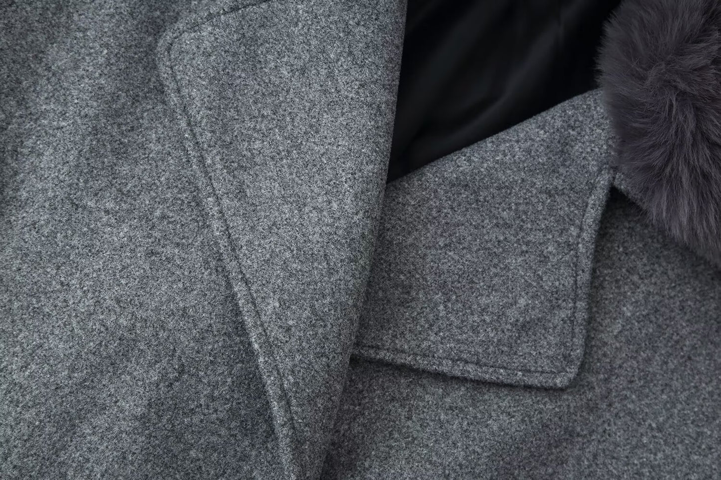 Casual Wool Blend Coat | Tajstylo