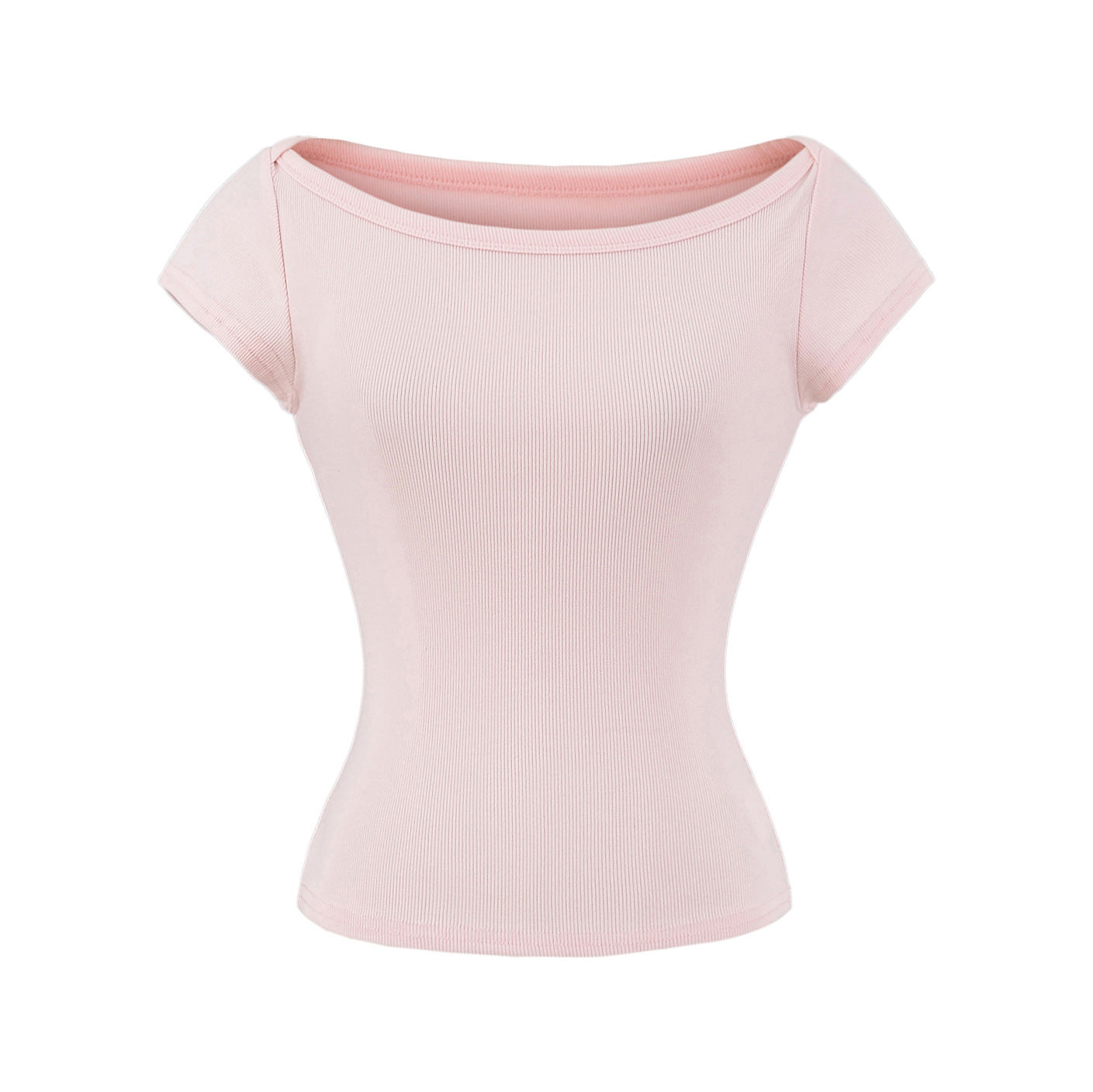 Woman wearing Elegant Short Sleeve Top in a stylish setting