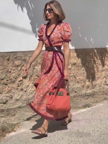 Bohemian Elegant Midi Dress | Tajstylo