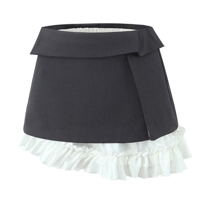 High Waisted A Line Mini Skirt | Tajstylo