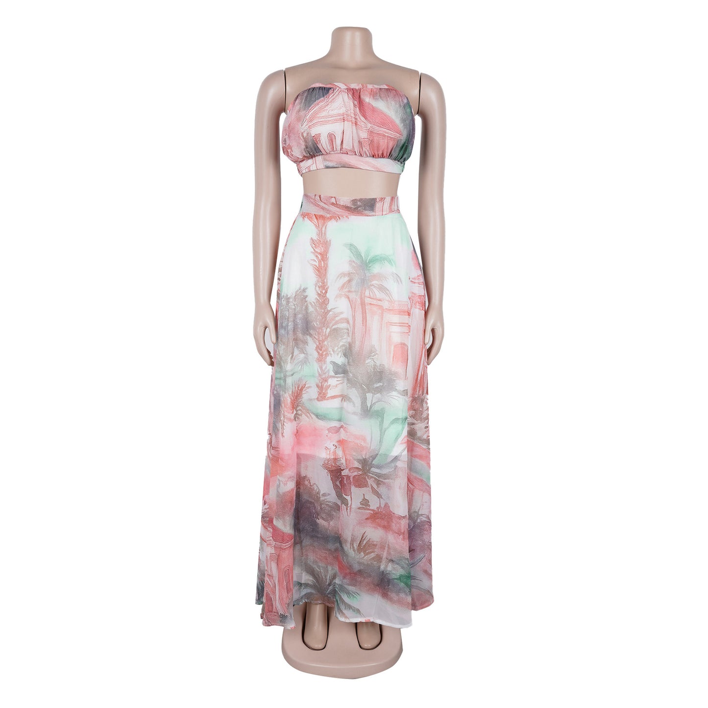 Casual Printed Two-Piece Set | Tajstylo