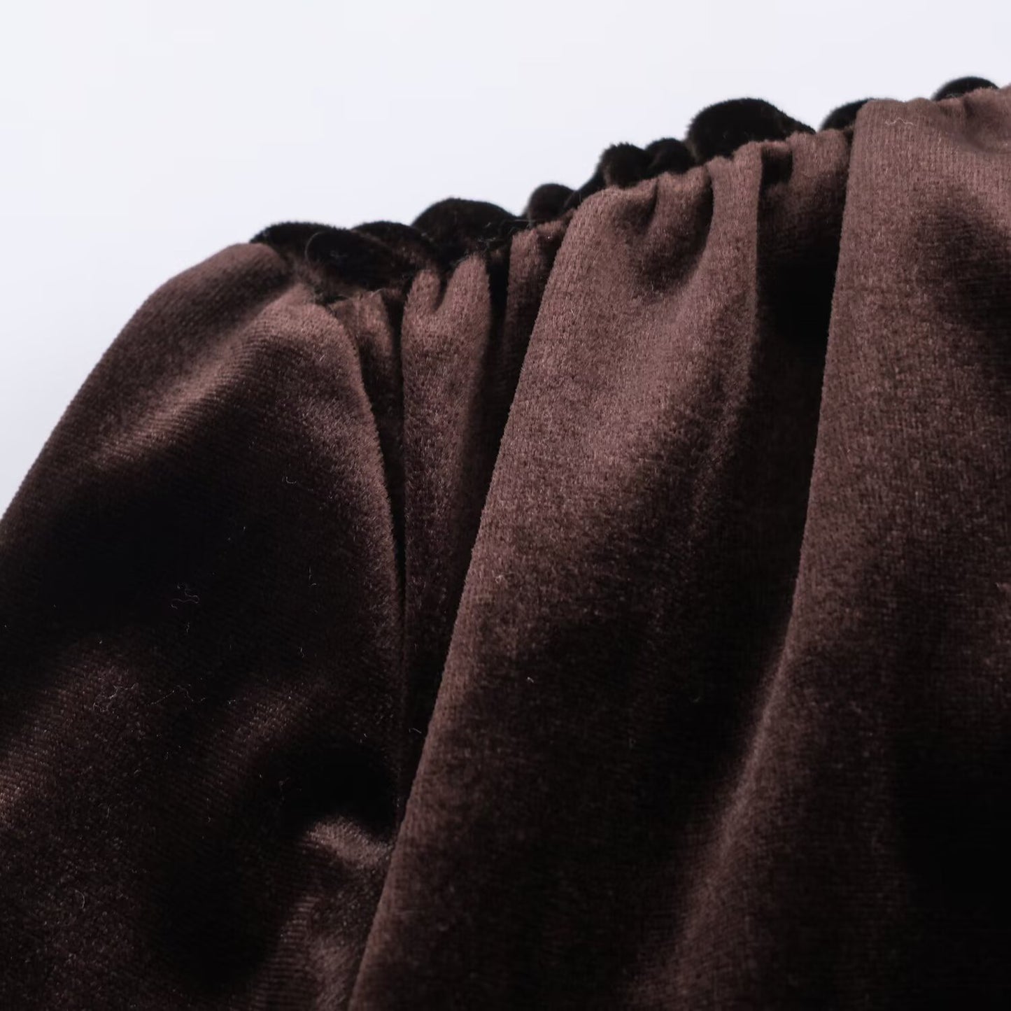 Wrinkled Velvet Midi Dress | Tajstylo