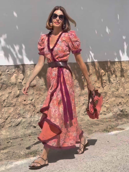 Bohemian Elegant Midi Dress | Tajstylo