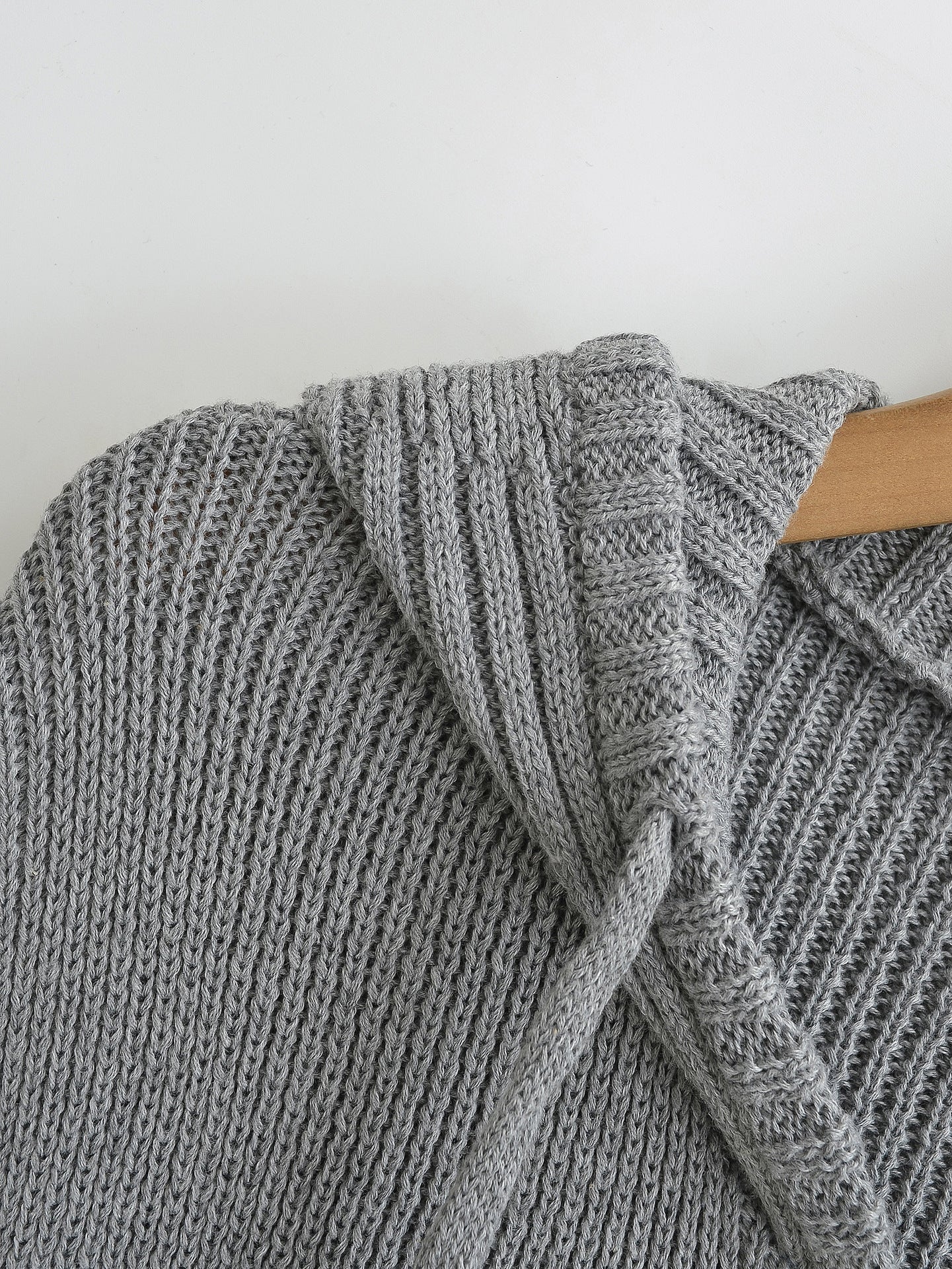 Zipper Hooded Cardigan Sweater | Tajstylo