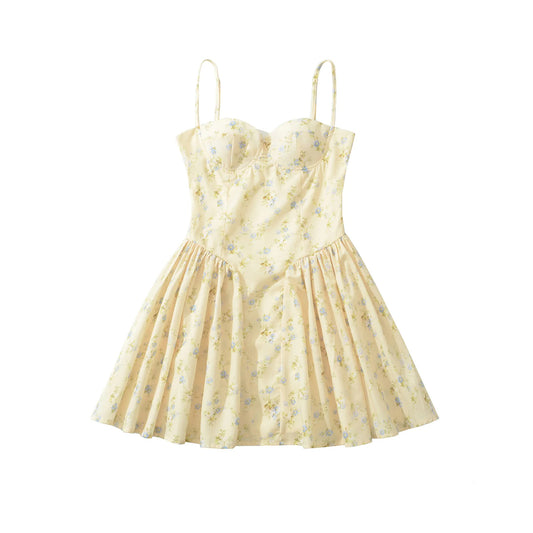 Slim-Fit Strapless Bralette Mini Dress | Tajstylo