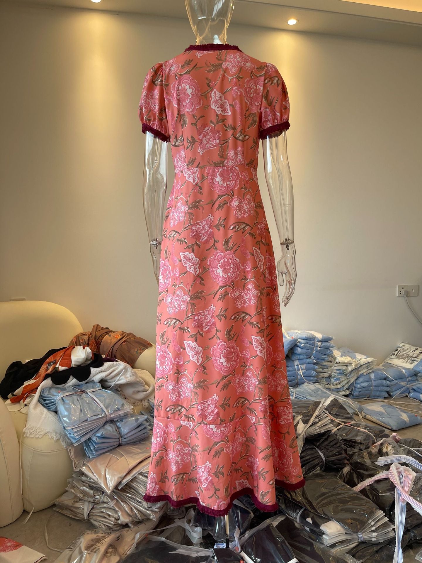 Bohemian Elegant Midi Dress | Tajstylo