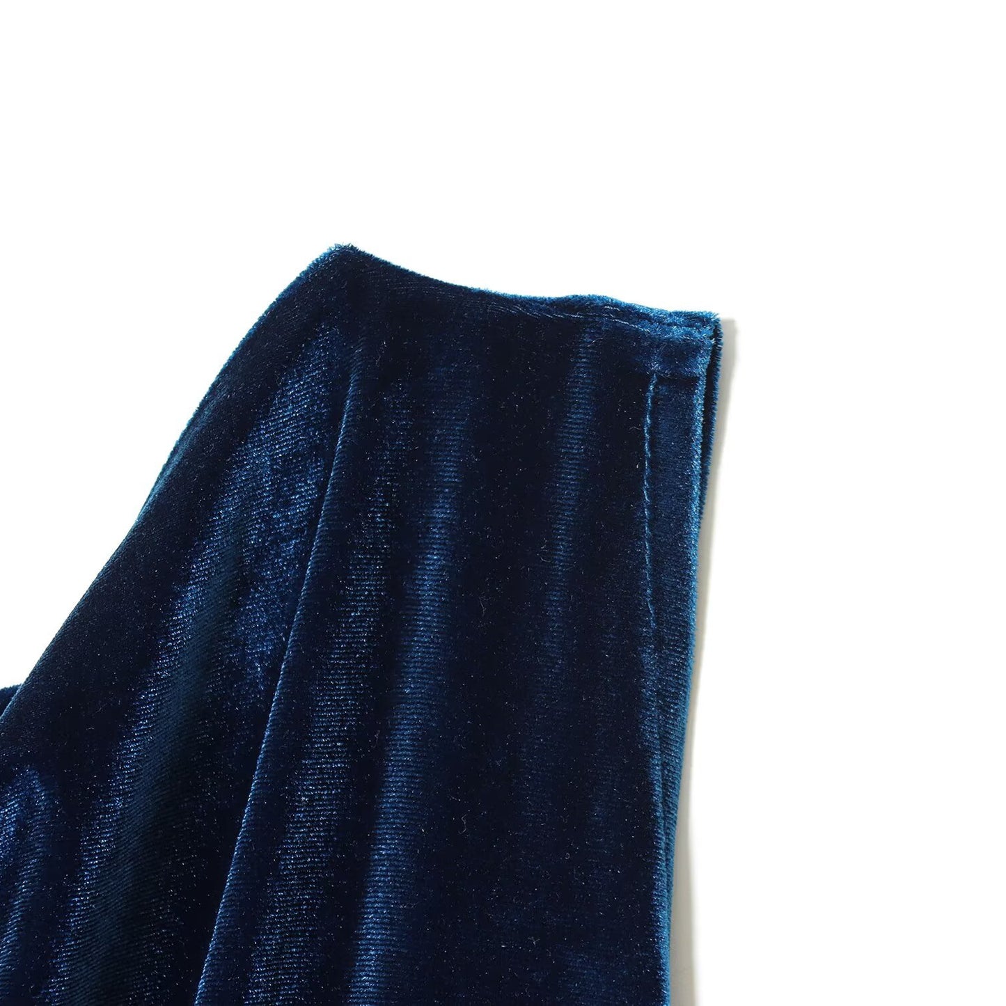 Waist Velvet Midi Dress | Tajstylo