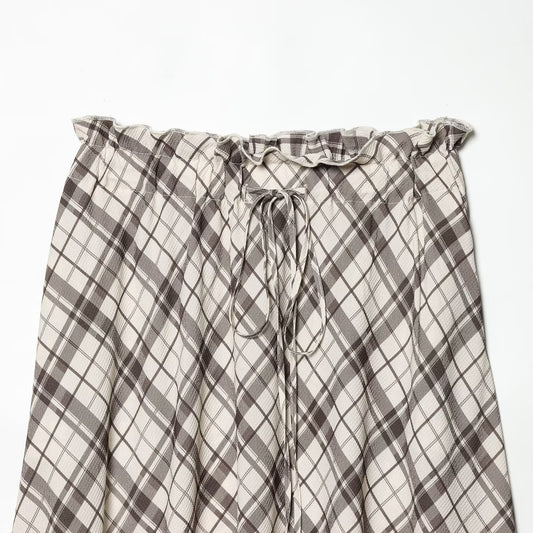 Plaid Flute Skirt | Tajstylo