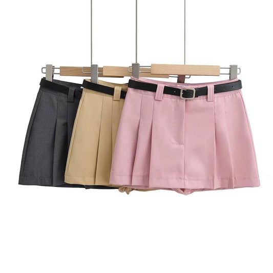 Pleated Short Skirt | Tajstylo