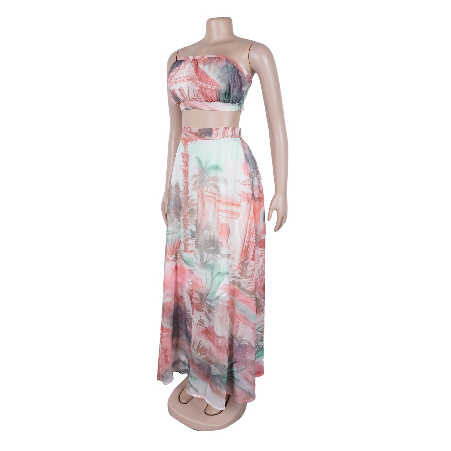 Casual Printed Two-Piece Set | Tajstylo