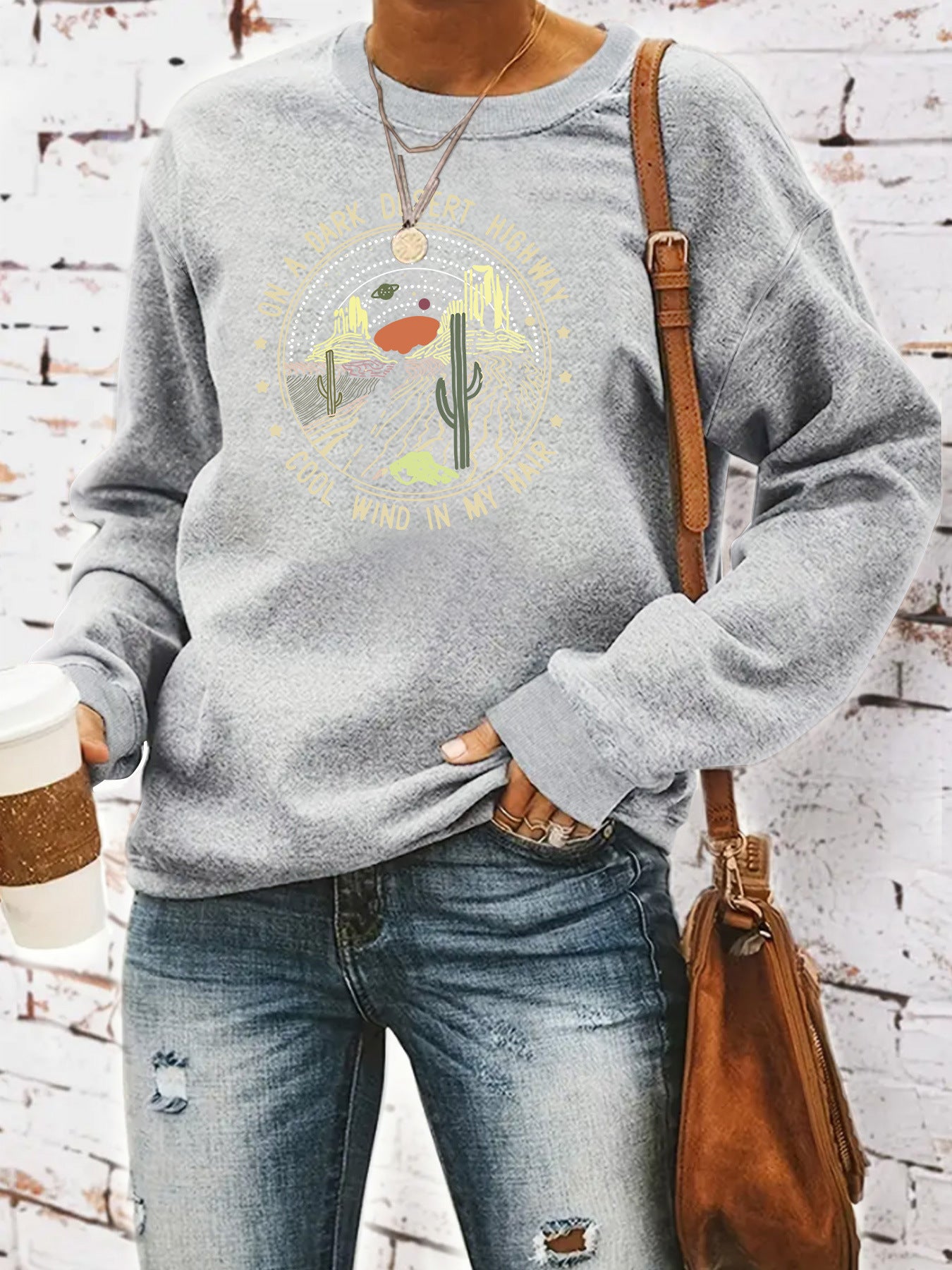 Printed Loose Hoodie | Tajstylo