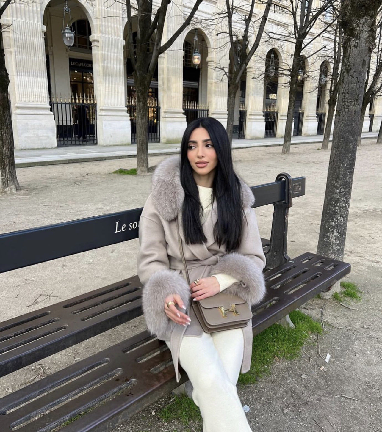 Casual Wool Blend Coat | Tajstylo