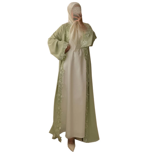 Floral Embroidered Long Jacket | Tajstylo