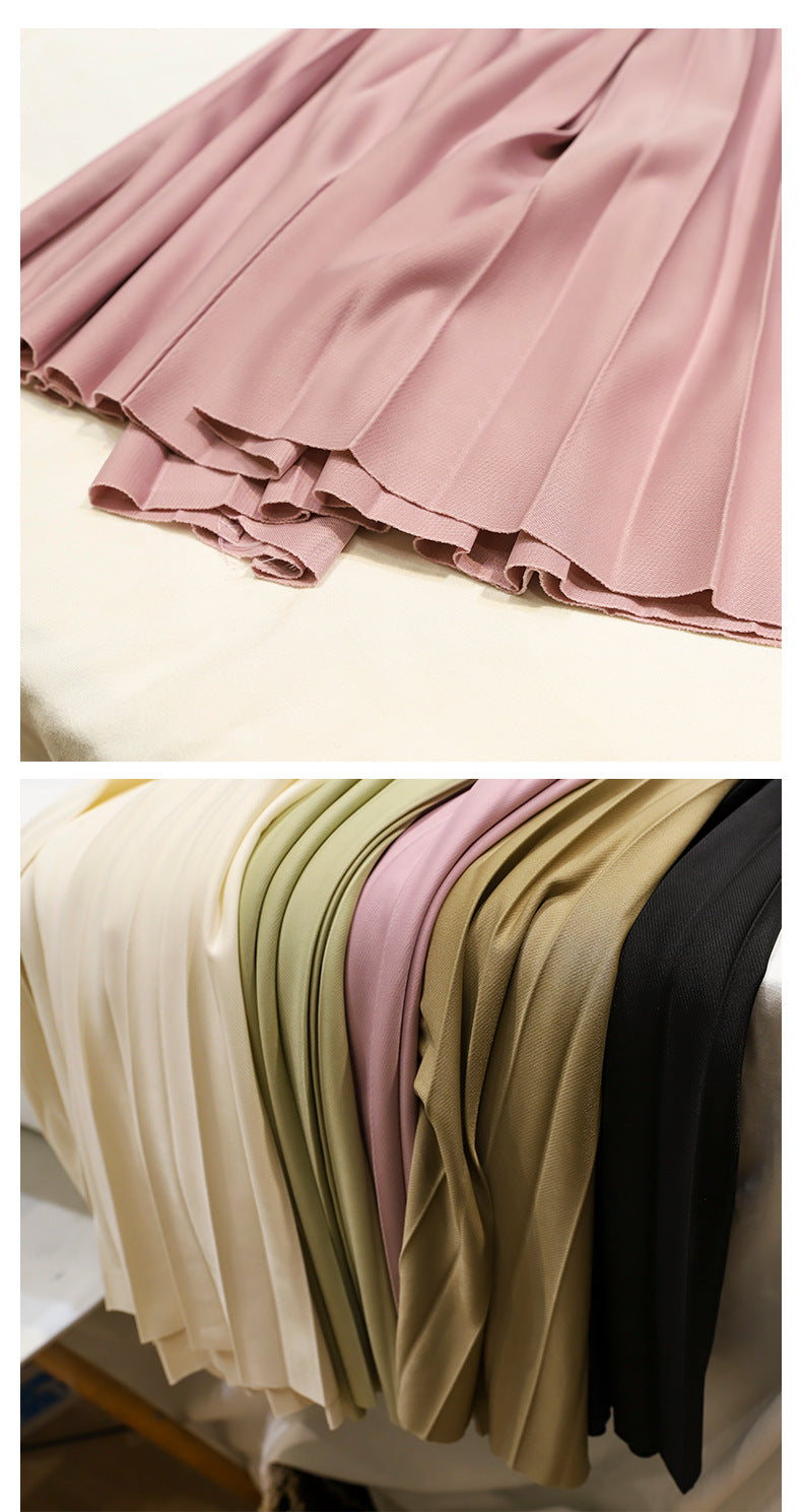 Solid Pleated Skirt for Women | Tajstylo