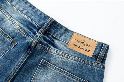 Vintage Washed Distressed Wide Leg Jeans | Tajstylo