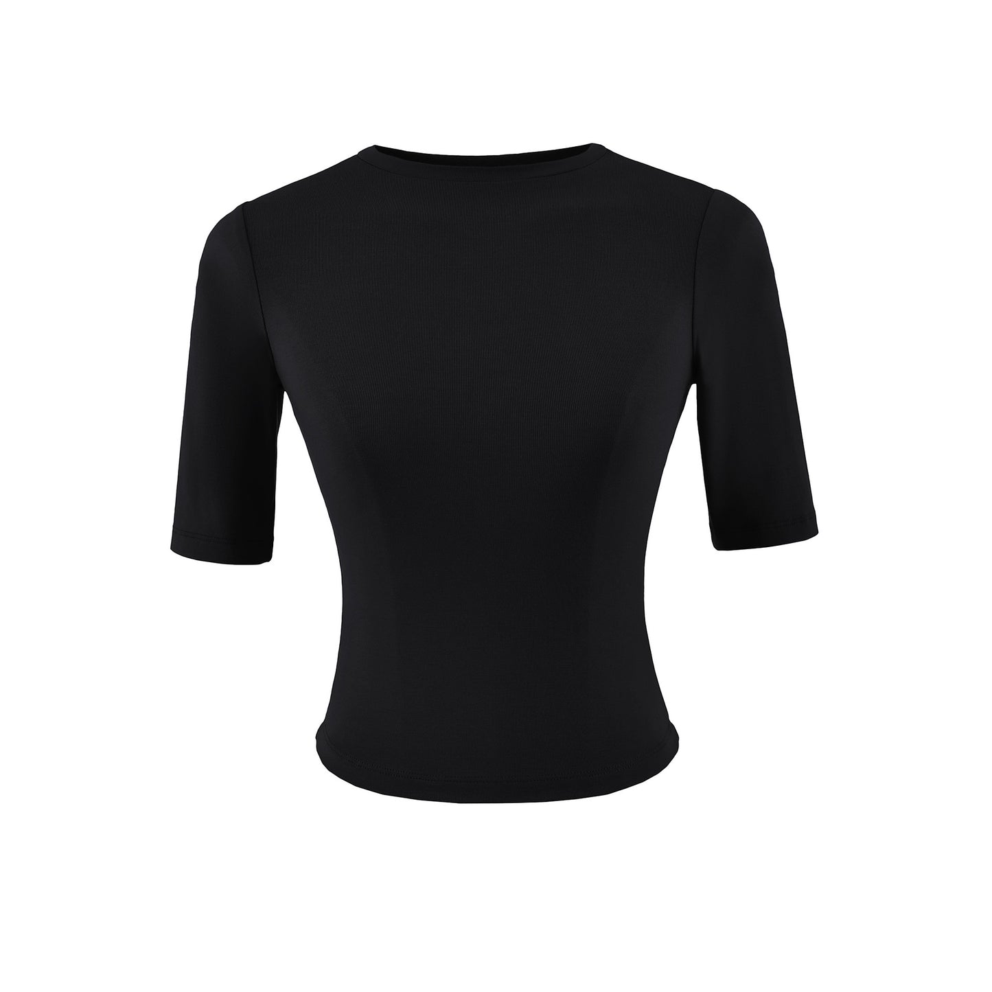 Slim Fit Round Neck Top | Tajstylo
