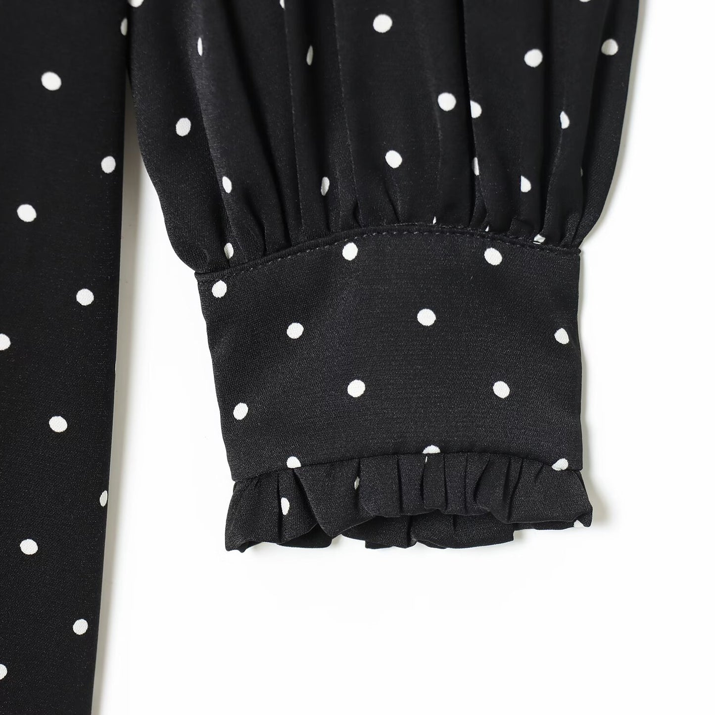 Polka Dot Tie-Up Scarf Dress | Tajstylo