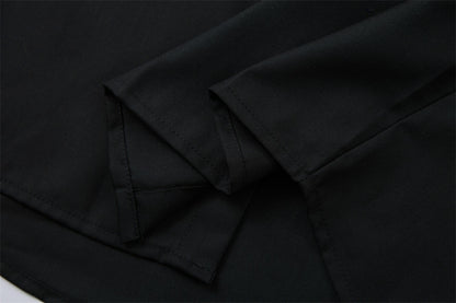 Loose Open Front Long Sleeve Shirt | Tajstylo