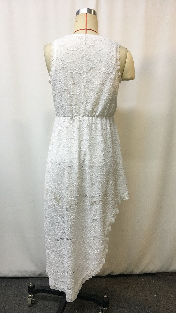 Vintage Bohemian Lace Midi Dress | Tajstylo