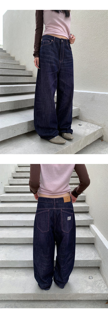 Retro Wide Leg Jeans | Tajstylo