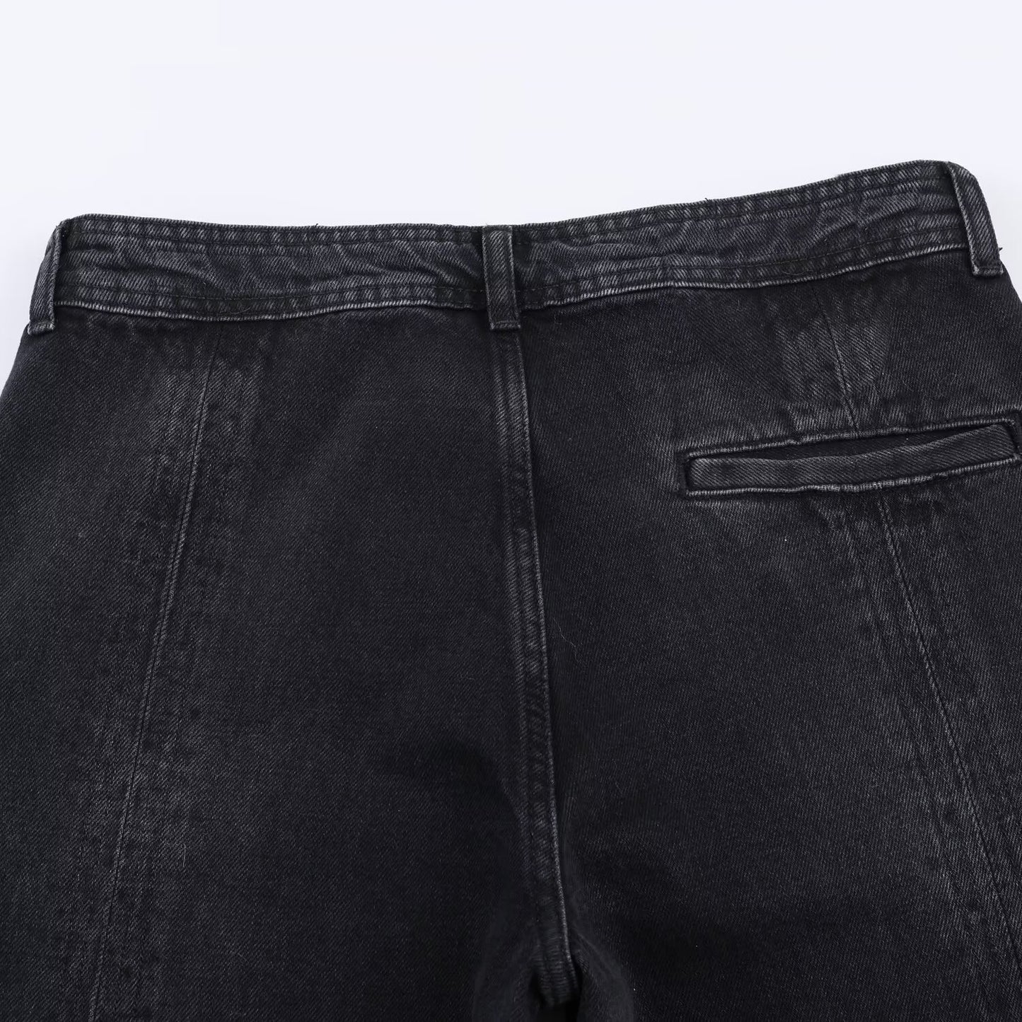 Mid Waist Wide Leg Zipper Jeans | Tajstylo