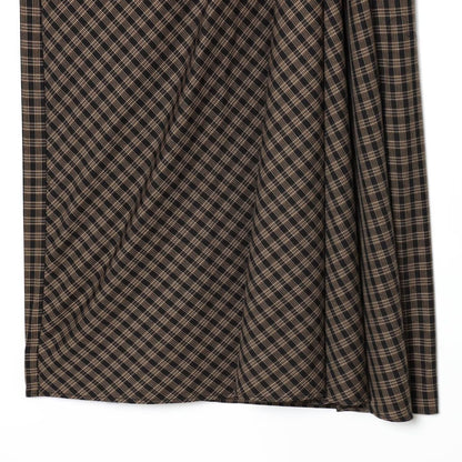 Elegant Plaid Midi Skirt | Tajstylo