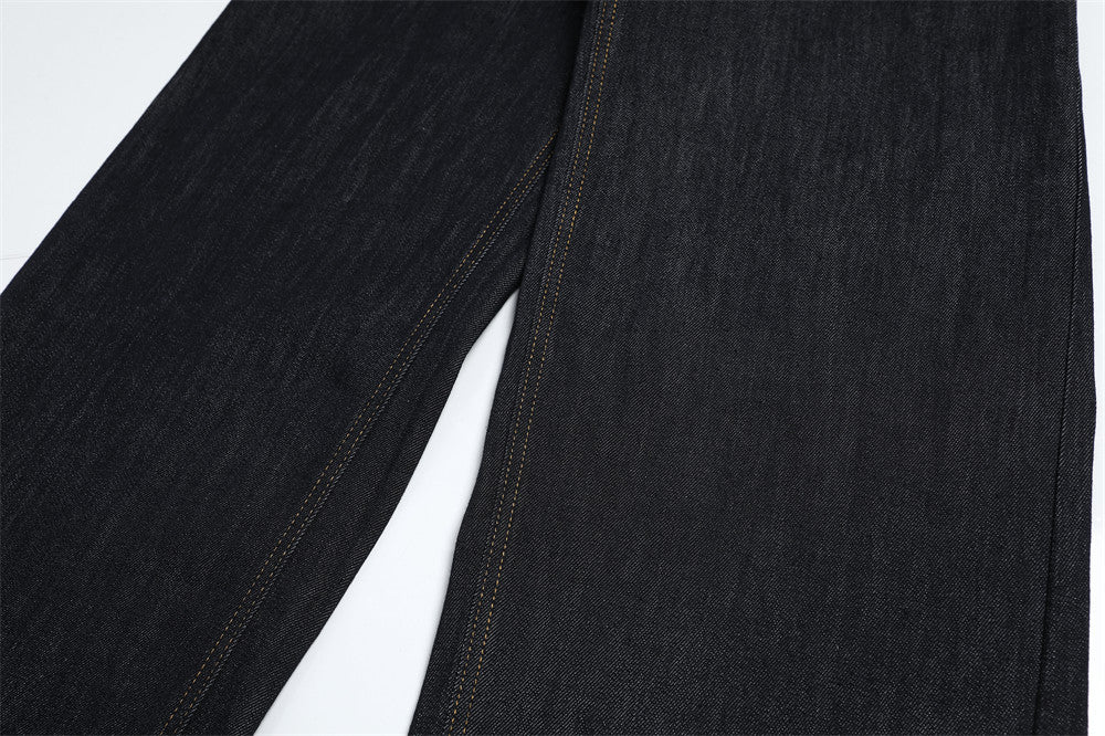 Original Color Denim Straight Leg Pants | Tajstylo