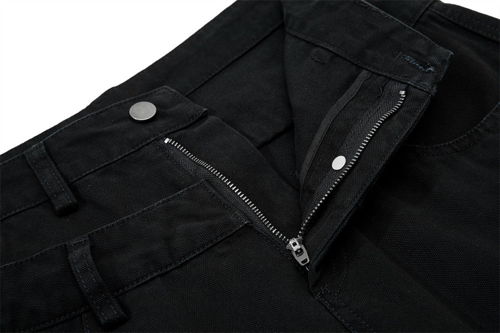Fake Two Piece Spliced Denim Wide Leg Pants | Tajstylo